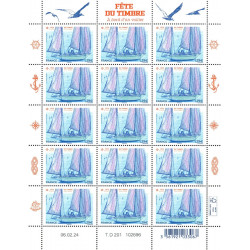 Timbre Navigation de plaisance en feuillet de France N°F129 neuf**.