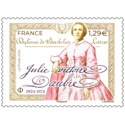Timbre Julie-Victoire Daubié en feuillet de France N°F128 neuf**.