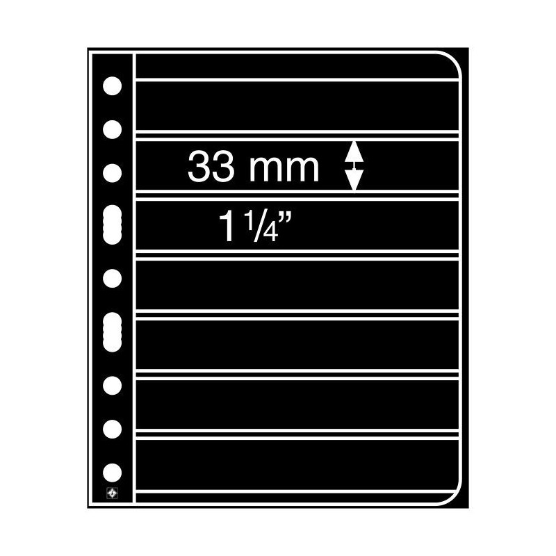 Recharges Vario Leuchtturm à 7 bandes pour timbres-poste.