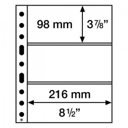 Recharges Grande à 3 bandes transparentes, Leuchtturm.