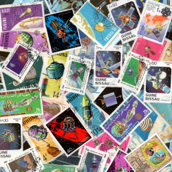 Satellites 50 timbres thématiques tous différents.