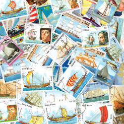 Voiliers timbres thématiques tous différents.