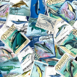 Dauphins 25 timbres thématiques tous différents.
