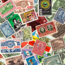 Guatemala timbres de collection tous différents.