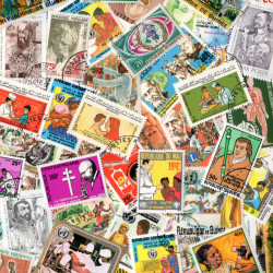 Médecine 50 timbres thématiques tous différents.