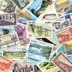 Ponts 25 timbres thématiques tous différents.