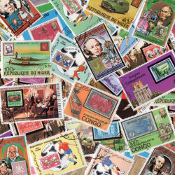 Timbres sur timbres thématiques tous différents.