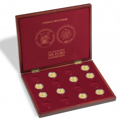 Coffret pour 16 pièces allemandes de 100 euros or "UNESCO".
