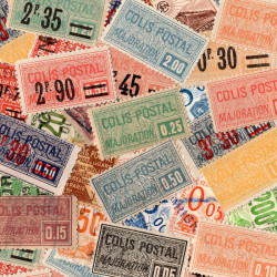 Timbres colis postaux de France tous différents.