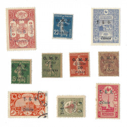 Cilicie 10 timbres de collection tous différents.