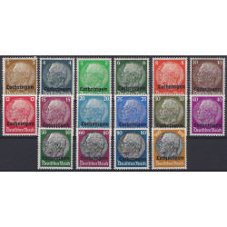 Alsace-Lorraine timbres surchargés N°24-39 série neuf**.