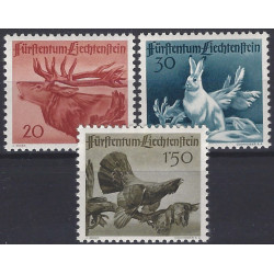 Faune timbres de Liechtenstein N°224-226 série neuf**.