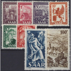 Sarre timbres N°255-262 série industries neuf**.