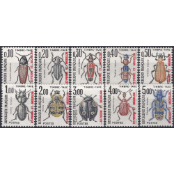 Coléoptères timbres-taxe de Saint Pierre et Miquelon N°82-91série neuf**.