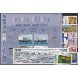 Timbres de Saint Pierre et Miquelon 1999 année complète neuf**.