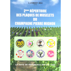 Répertoire Lambert des muselets du Champagne Pierre Mignon 2024.
