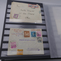 Lot de lettres, entiers postaux du monde en un album.