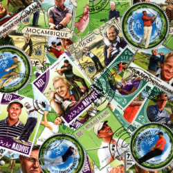 Golf 25 timbres thématiques tous différents.