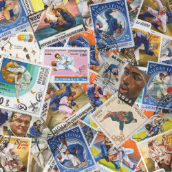 Judo 25 timbres thématiques tous différents.