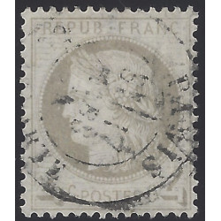 Cérès dentelé timbre de France N°52 oblitéré.
