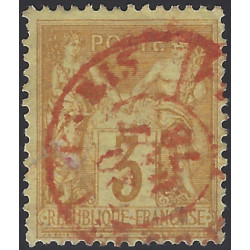 Sage timbre de France N°86 oblitéré càd rouge.
