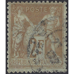 Sage timbre de France N°105 oblitéré.