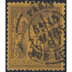Sage timbre de France N°93 oblitéré.