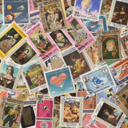 Aden et dépendances timbres de collection tous différents.