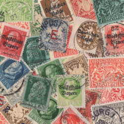 Allemagne Bavière timbres de collection tous différents.