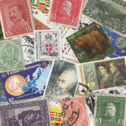 Bosnie timbres de collection tous différents.