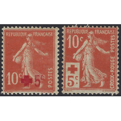 Croix-Rouge timbres de France N°146-147 neuf*.