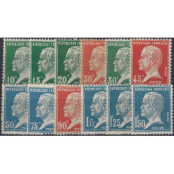 Pasteur timbres de France N°146-147 série neuf*.