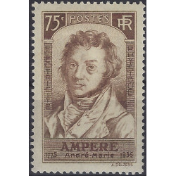 André-Marie Ampère timbre de France N°310 neuf*.