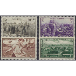 Secours national timbres de France N°466-469 série neuf**.