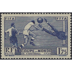 Coupe du monde de football timbre de France N°396 neuf**.
