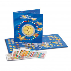 Leuchtturm 302574 Album numismatique PRESSO - Collection spéciale 2 Euros - 57 Compartiments pour pièces de 2 Euros - avec Set d