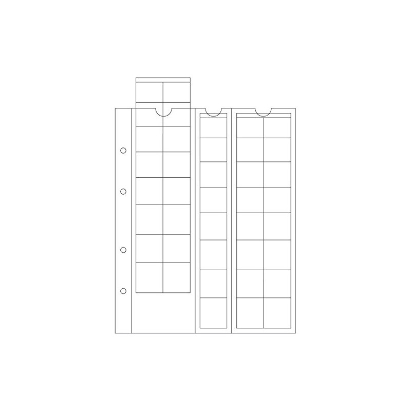 Leuchtturm 365163 Boîte D'archives Logik Pour 40 Lingots D'or Ou Coin Cards - Format Paysage, Noir, 30 X 10 X 6 Cm