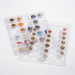 Pochettes transparentes ENCAP pour 42 capsules de champagne.