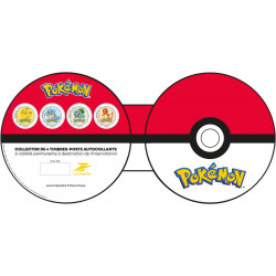 Collector Pokémon – 4 timbres autocollants – Pikachu, Carapuce, Bulbizarre et Salamèche.