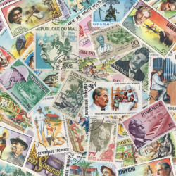 Docteur Schweitzer 25 timbres thématiques tous différents.
