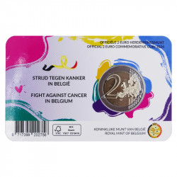 2 euros Belgique 2024 -  Lutte contre le cancer coincard version flamande.