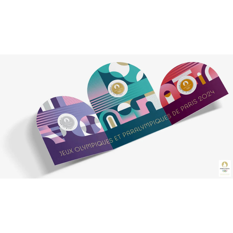 Collector 4 Timbres Neufs – La Vasque Des JO Paris 2024 – Édition Limitée