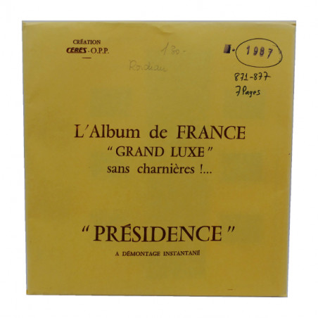Classeur De Timbres France Cérès Présidence – Années 1948 à 1966 – Complet