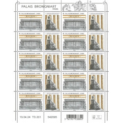 Timbre Palais Brongniart en feuillet de France N°F142 neuf**.