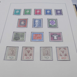 Collection timbres d'Allemagne RFA 1956-1977 neuf** en 2 albums Safe.
