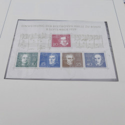 Collection timbres d'Allemagne RFA 1956-1977 neuf** en 2 albums Safe.