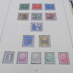 Collection timbres d'Allemagne RFA 1956-1977 neuf** en 2 albums Safe.