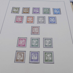 Collection timbres d'Allemagne RFA 1956-1977 neuf** en 2 albums Safe.