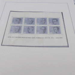 Collection timbres d'Allemagne RFA 1956-1977 neuf** en 2 albums Safe.