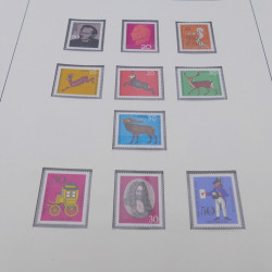 Collection timbres d'Allemagne RFA 1956-1977 neuf** en 2 albums Safe.